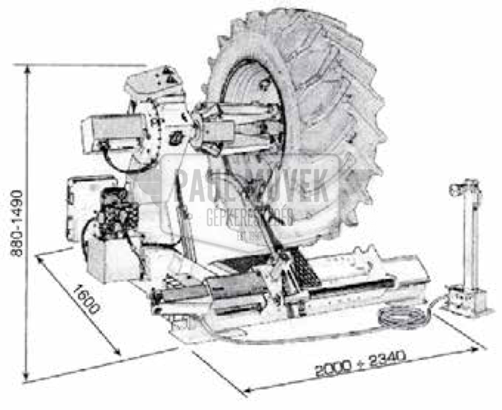 WERTHER TITANIUM 2000 TRUCK TIRE CHANGER - Image 3