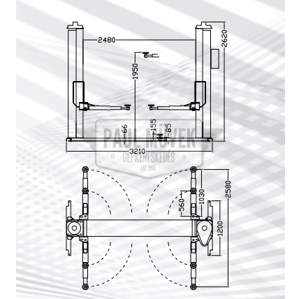 FASEP FZ51 2-POSTS ELECTRO-MECHANICAL LIFTER (3.5 TONS) - Image 3