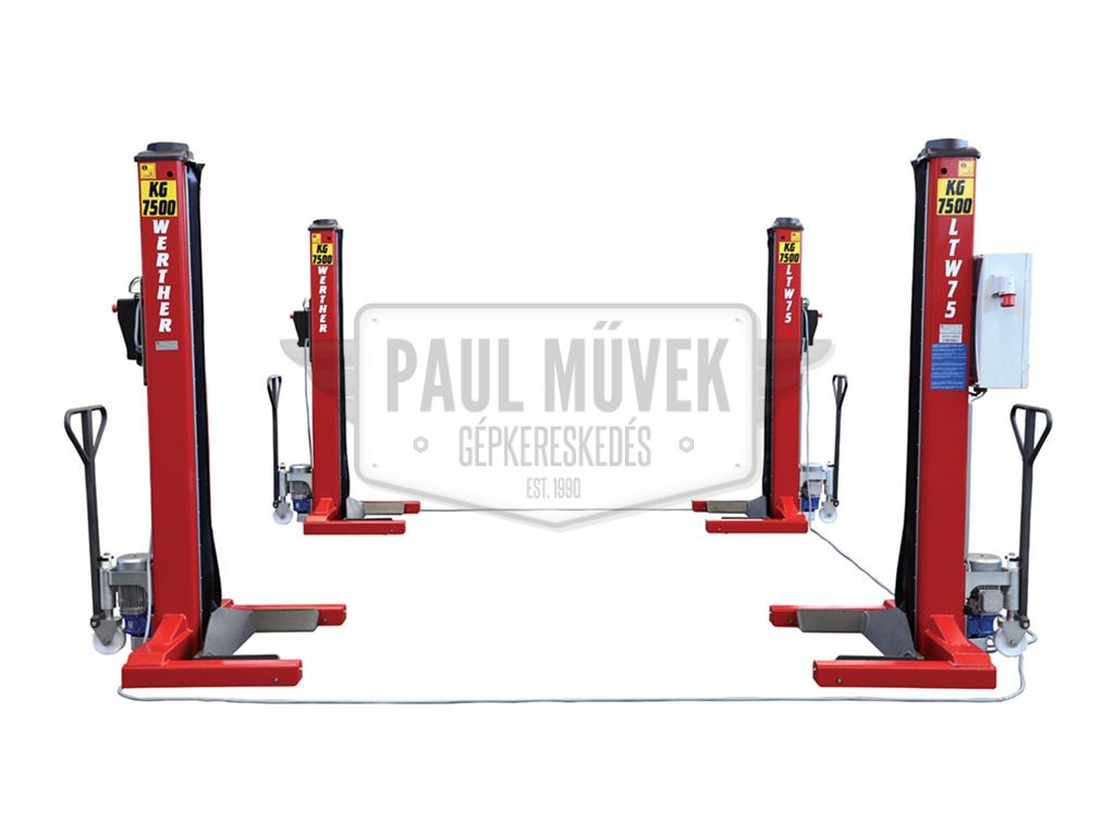 WERTHER LTW75,85,100 MOBILE POST LOAD LIFT (7.5T-10T)