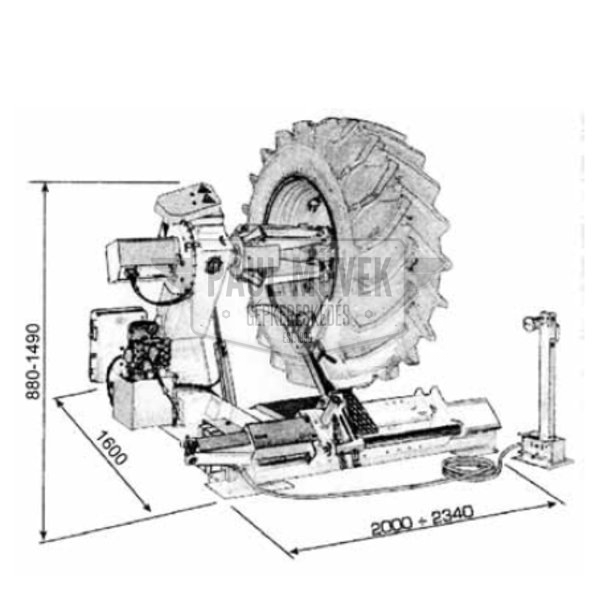 WERTHER TITANIUM 2000 TRUCK TIRE CHANGER - Image 2
