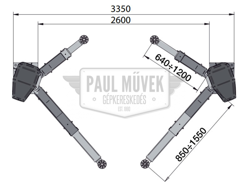 JEMA JA4000T-E 2-POSTS LIFTER – (4T, 1.92M) - Image 4