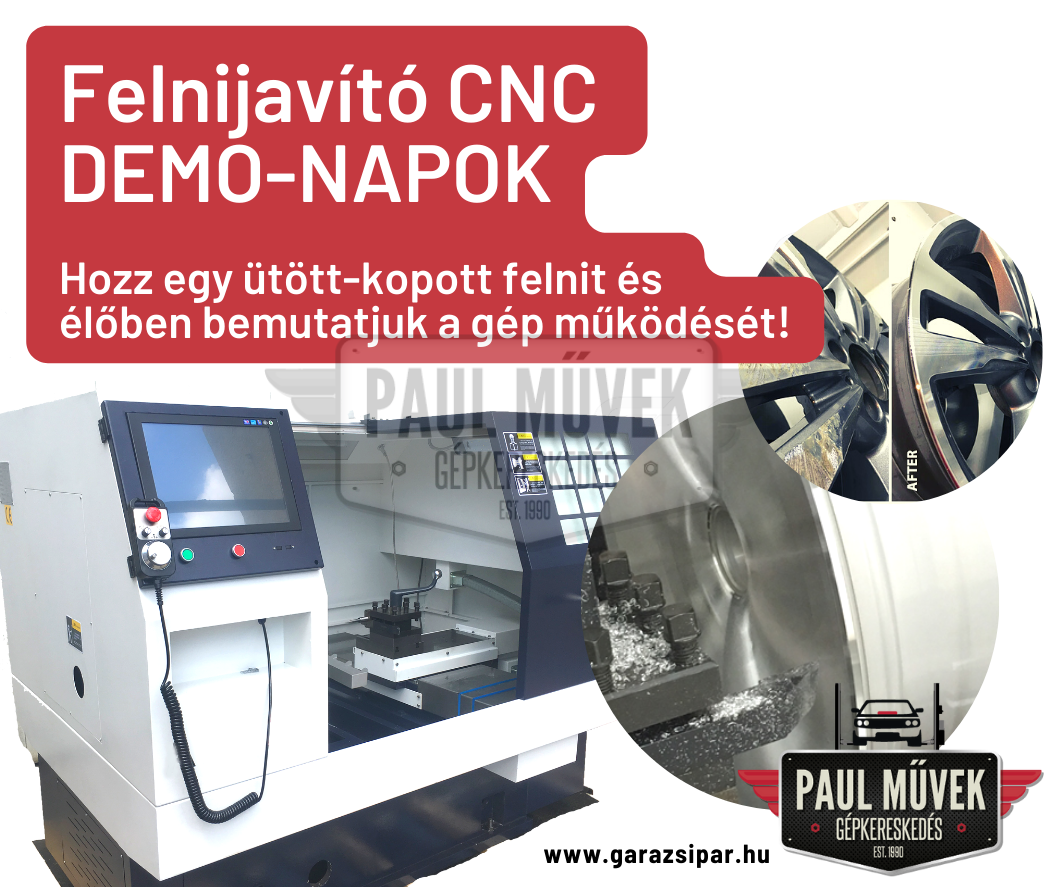 Felnijavító CNC DEMO-napok!