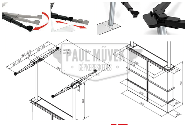 JEMA JA3500PA-E Kazettás emelő - (3.5T, csápkar) - Image 8