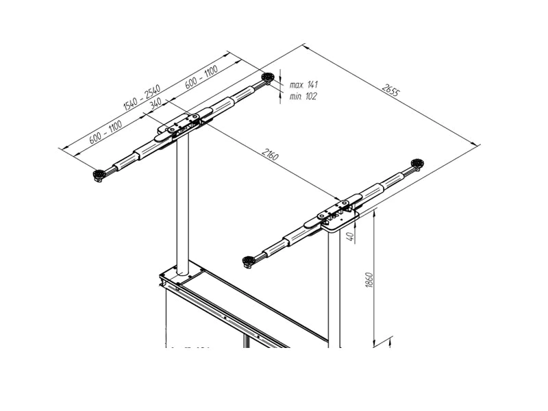 JEMA JA3500PA-E Kazettás emelő - (3.5T, csápkar) - Image 5